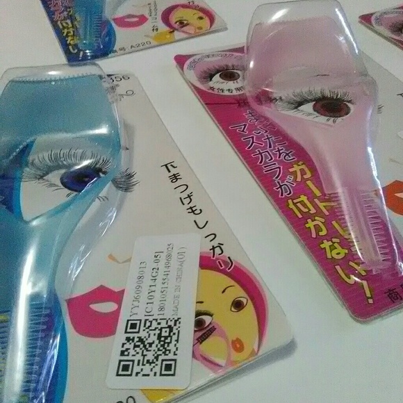 4 Pack New 3 in 1 Makeup Eyelash Curlers Pink Blue - Picture 2 of 4